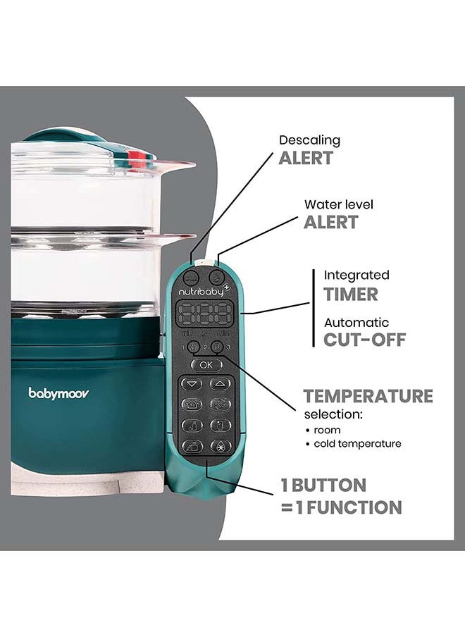 محضر طعام الأطفال من نوتريبابي+ 6 في 1، جهاز طهي بالبخار، خلاط متعدد السرعات، سعة كبيرة، أخضر أوبال، 2 لتر - pzsku/ZBE51B691412FAE839657Z/45/_/1696595751/2438af74-ea9f-42ea-9a7e-868ca03d72ec