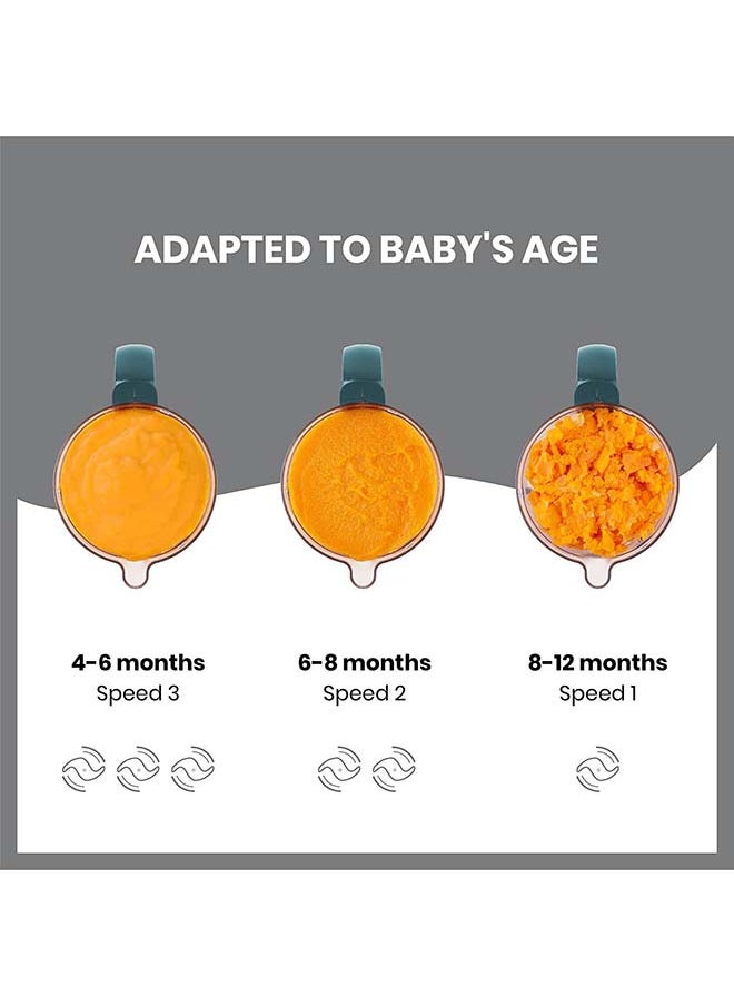 babymoov - Nutribaby(+) 6 - In - 1 Multi - Purpose Baby Food Processor, Steam Cooker, Multi - Speed Blender, Large Capacity, Ideal For Batch Cooking, Warmer, Defroster, Steriliser - Opal Green, 2L - Image 1