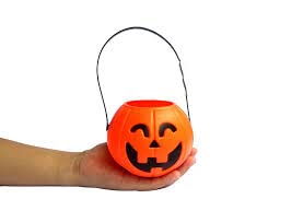 brown leaf Halloween Portable Medium Pumpkin Buckets Trick or Treat Pumpkin jack0OLantern Plastic Buckets for Party Favor Halloween Decoration Pack Of 1 - Image 3