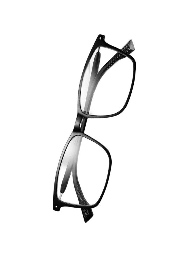 Sunset Red Classic Full Frame High Definition Blue Light Blocking Fashion Glasses For Men And Women E9088【Upgraded】Black +3.50 Strength - Image 1