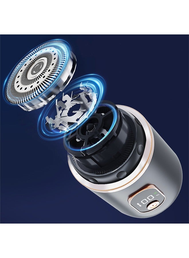 general Mini Electric Razor,Aluminum Alloy Body,3D Floating Shaver Head,Type-C Charging,use for 45 Days,IPX7 Waterproof,Mini Portable Shaver,Travel Razor,Mini Shaver,Suitable for Home,Car,Trave (Black) - Image 3