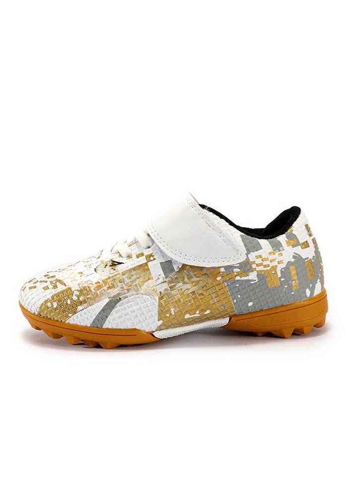 Children's Professional Football Shoes With Broken Nails, Anti Slip Training Shoes, Velcro Sneakers - Image 1
