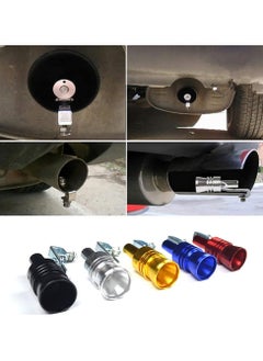SYOSI Universal Aluminum Turbo Sound Whistle Exhaust Muffler Pipe BOV Blow-off Valve Simulator (2PCS, XL-Silver)  - Image 4