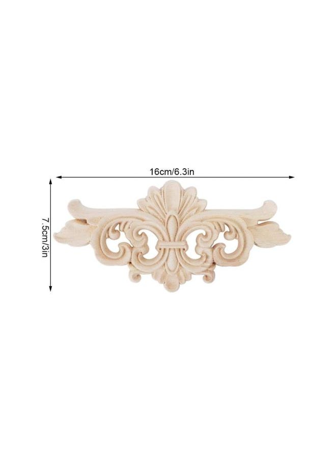 Generic - 2 Types Exquisite Craft Classical Wood Onlays Appliques, Wood Carved Applique, 2pcs Cabinet for Furniture Decoration Door Window for Hotel Decoration(167.5CM) - Image 1