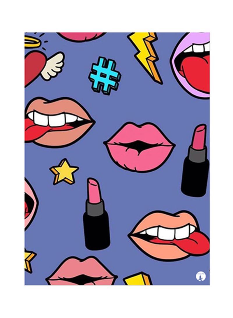 RKN Make Up Metal Plate Poster Multicolour 15x20centimeter