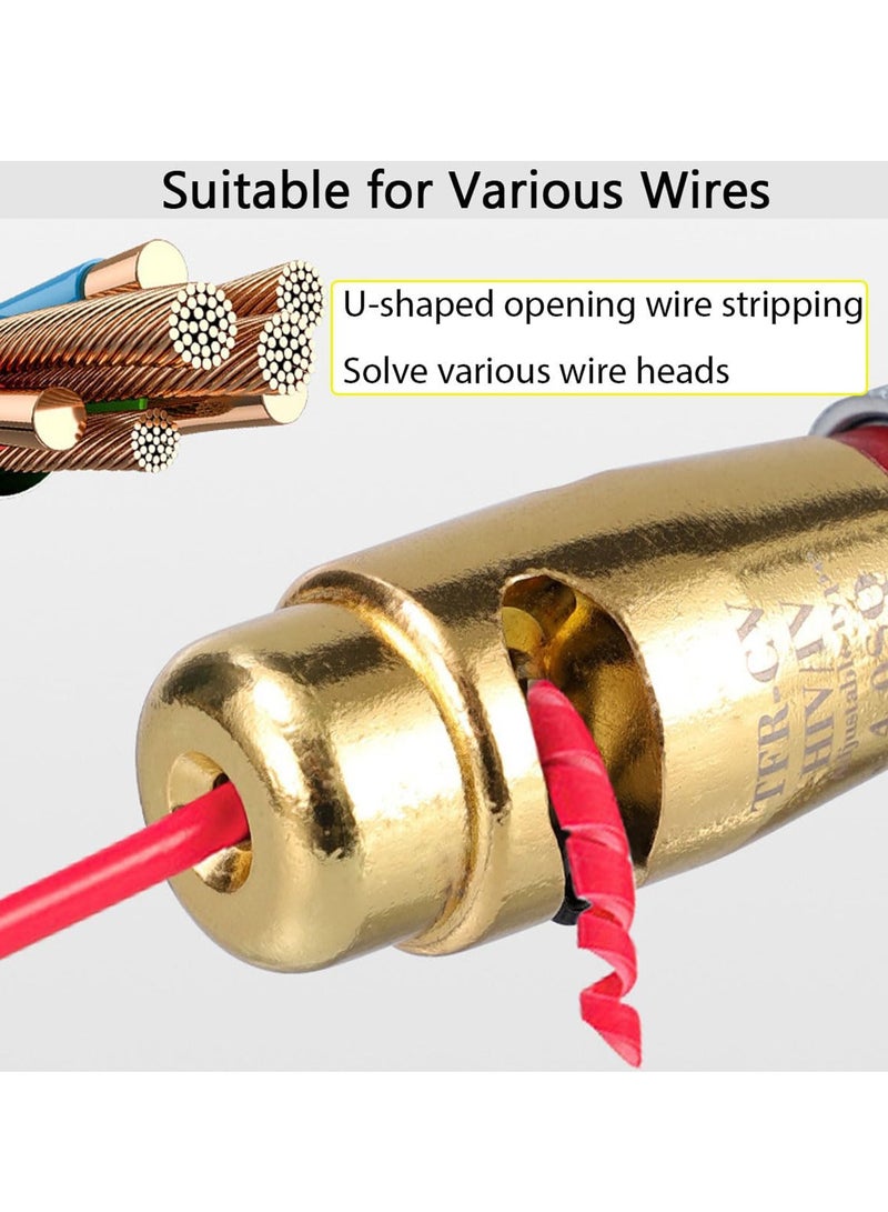 general Electric Wire Stripper Drill Bit Professional Electrical Tools Set, Portable Wire Nut Twister for Power Drill, Cable Quick Stripping, Twist Wire Tool Enhanced Wiring Efficiency (2.5/4.0/6.0SQ) - Image 2