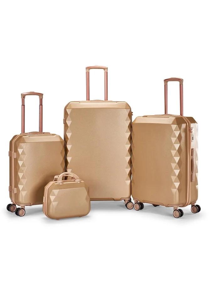 Limra Luggage set 4 pieces travel Bags with a distinctive design from limra Gold