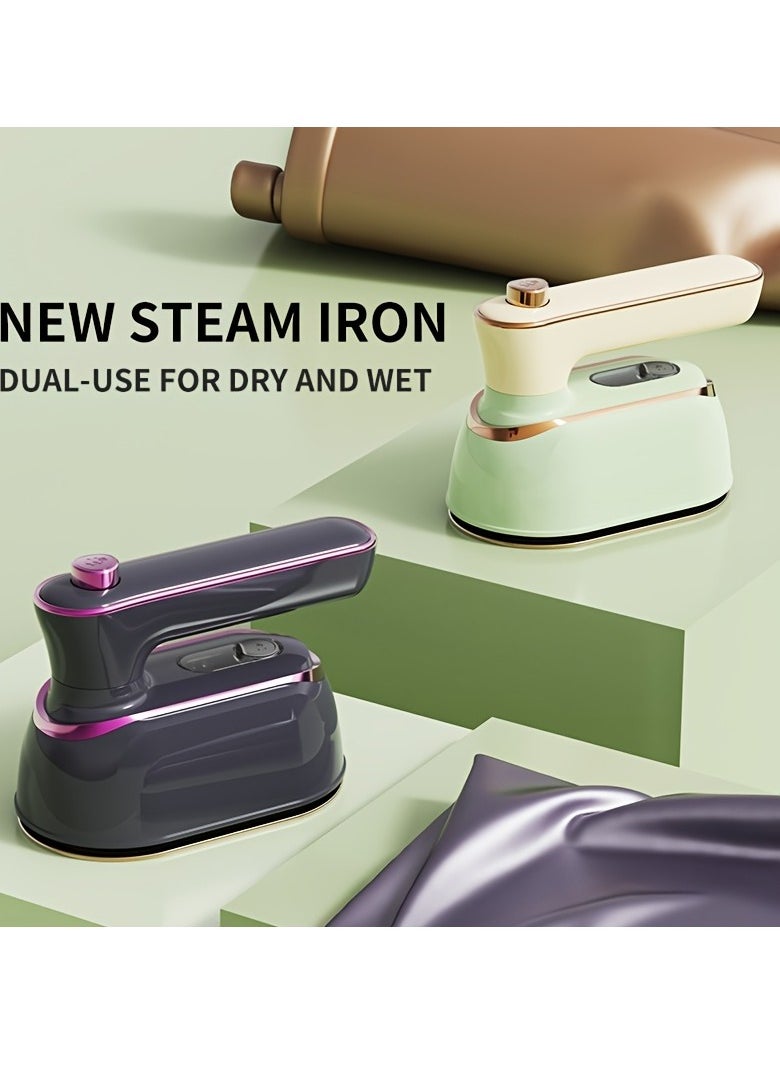 Hihonor Portable Steam Iron, Fast Heating, 1000 Watts, 70ml - Home and Travel Portable Wrinkle Remover (with Measuring Cup and Heat Resistant Pad)  - Image 4