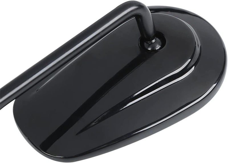 VPZMT 8mm Teardrop Rearview Mirrors Compatible with Harley Road King CVO Road Street Tri Glide Freewheeler Street XG500 XG750 Sportster XL883 1200 Softail Street Bob (Black) - Image 3