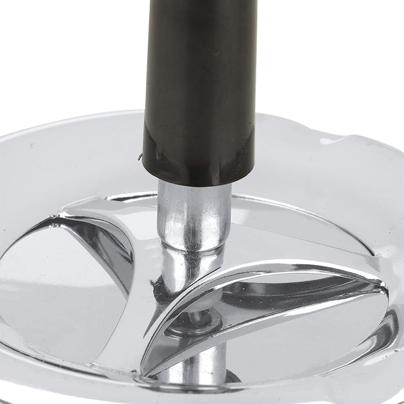 Large Red Metal Smoking Ashtray Indoor Outdoor Round Push Down 37 4 X 18 9 X 6 7in - Image 3