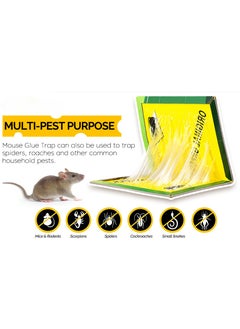 General Mouse Trap Glue Board Rat Trap Adhesive Super Sticky Glue Board Traps for Mice Pests Cockroaches Spiders Home Office Pest Control (Pack of 5)  - Image 2