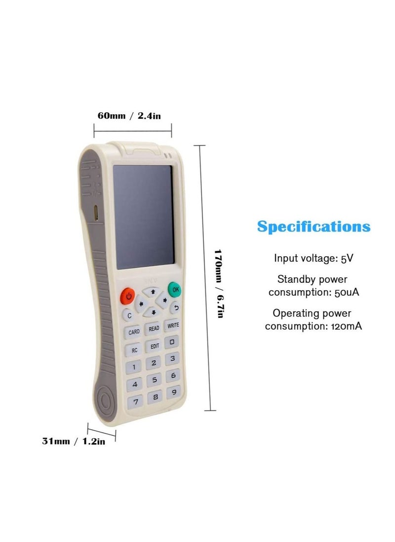 althiqahkey - Handheld Key Machine iCopy 8 with Full Decode Function Intelligent Card Key Machine RFI-D NFC Copier IC/I-D Reader Writer Duplicator WIFI DECODE - Image 1