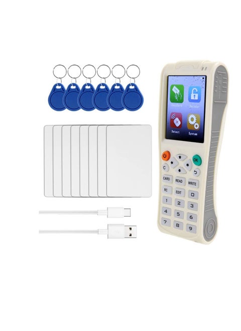 Handheld Key Machine iCopy 8 with Full Decode Function Intelligent Card Key Machine RFI-D NFC Copier IC/I-D Reader Writer Duplicator WIFI DECODE