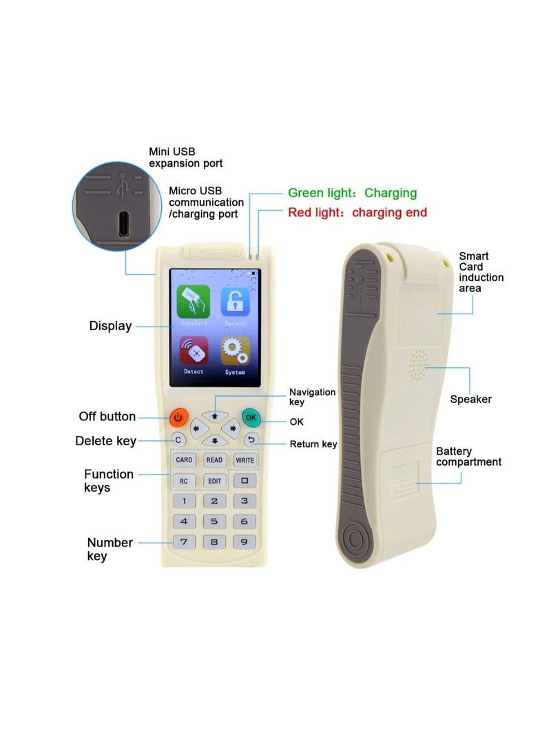 althiqahkey - Handheld Key Machine iCopy 8 with Full Decode Function Intelligent Card Key Machine RFI-D NFC Copier IC/I-D Reader Writer Duplicator WIFI DECODE - Image 1