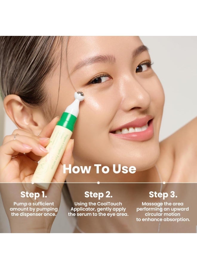 AXIS-Y Vegan Collagen Eye Serum with Triple Hyaluronic Acid & 5-Peptide Complex - Image 2