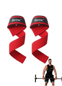 SKDK Lifting Wrist Straps For Improved Grip, Straps for Gym, Weightlifting, Wristbands Gym Straps for Gym Women, Men, Weightlifting, Bodybuilding, Strength Training & Hardlifting  - Image 1