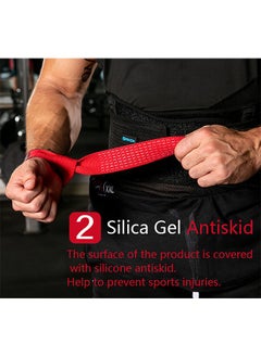 SKDK Lifting Wrist Straps For Improved Grip, Straps for Gym, Weightlifting, Wristbands Gym Straps for Gym Women, Men, Weightlifting, Bodybuilding, Strength Training & Hardlifting  - Image 3