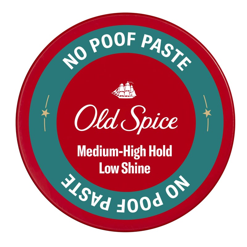 Old Spice No-Poof Paste, Hair Styling Paste for Men, Medium-High Hold, Low Shine, 2.22 Oz - Image 1