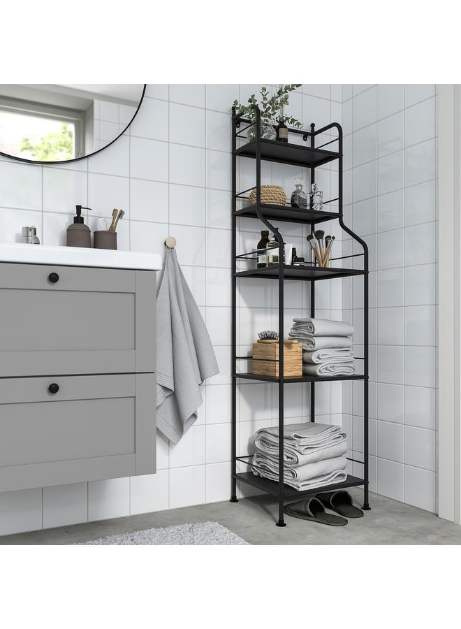 زبون وحدة رفوف، أسود، 40X156 سم - Image 2