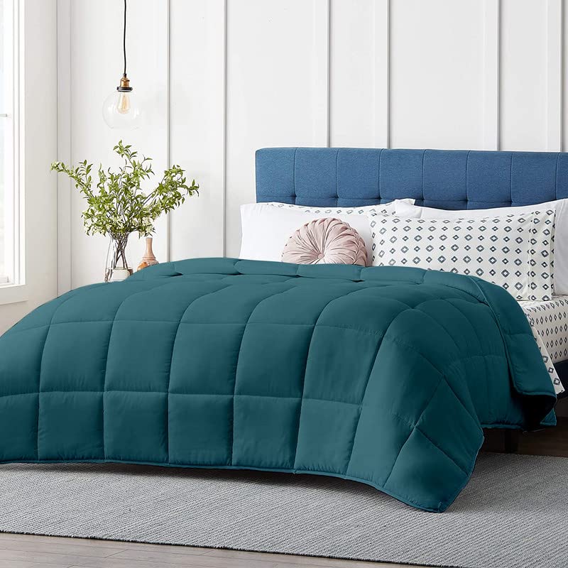 Razzai Restful Sleep Microfiber Summer Season Ac Comforter 220 GSM (90" x 100" Inches/228cm x 254cm) - Double Bed Comforter|Teal| - Image 1