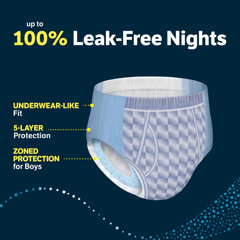Goodnites Boys' Nighttime Bedwetting Underwear, Size Extra Large (95-120 lbs), 9 Ct, Packaging May Vary - Image 4