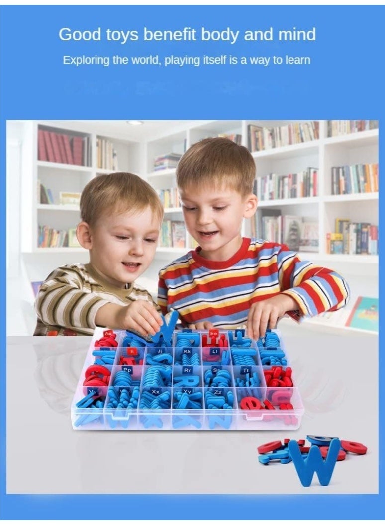 Arabest مجموعة حروف مغناطيسية، حروف مغناطيسية من A-Z مصنوعة من الفوم، حروف الأبجدية، 234 قطعة مع لوحة مغناطيسية كبيرة مزدوجة الجانب، مغناطيسات تعليمية للثلاجة لتعلم الهجاء في مرحلة ما قبل المدرسة - Image 4