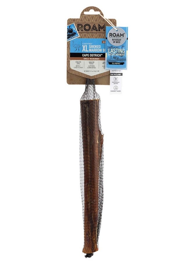 Roam Pet Treats Extra Large Ostrich Marrow Bone Dog Chew  Long Lasting Dog Bone For Large Dogs - Image 1