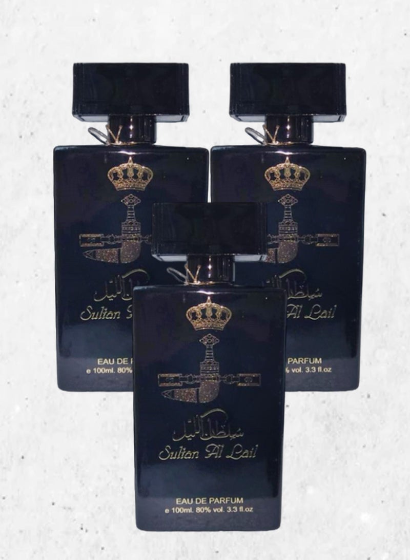 سلطان 3 قطع عطر سلطان الليل 100 مل EDP - Image 1