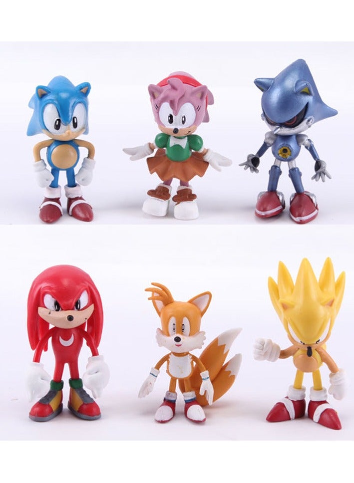 SONIC 6-Piece Sonic Inspired Collectible Action Figures  - Image 2