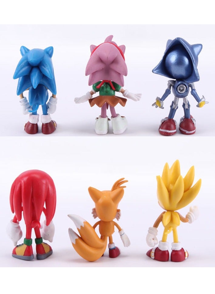 SONIC 6-Piece Sonic Inspired Collectible Action Figures  - Image 3