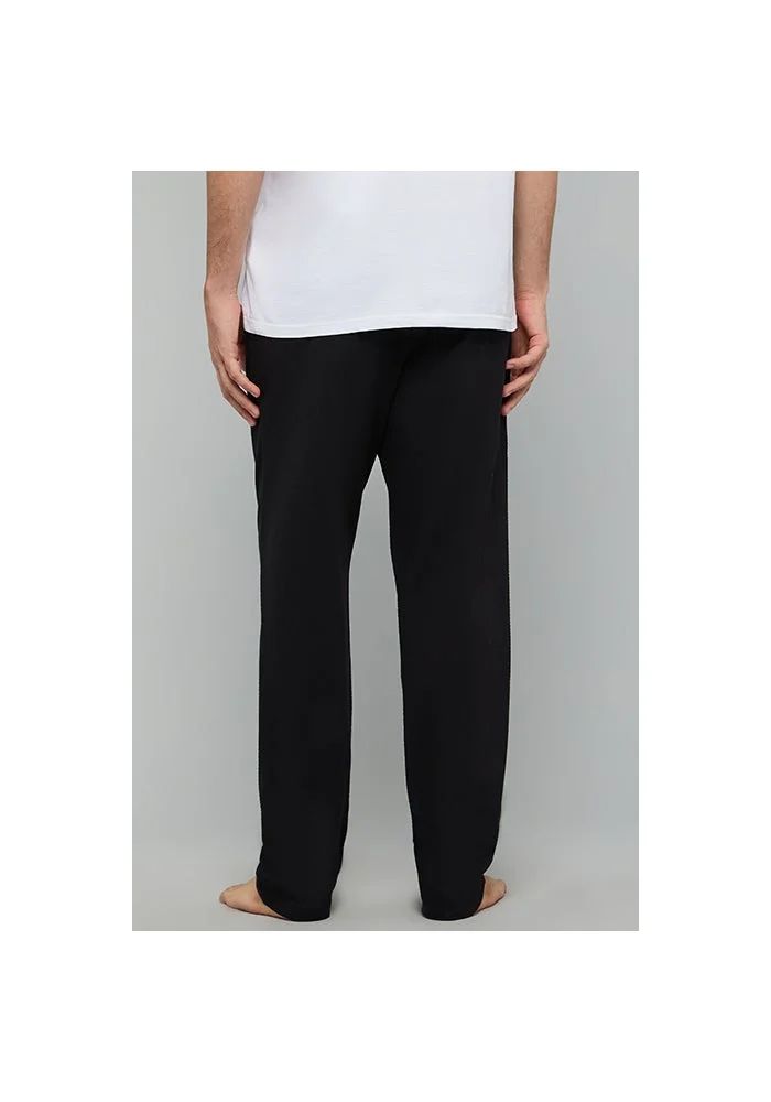 R&b  Solid Lounge Pants with Drawstring Waist for Men | Best Price UAE