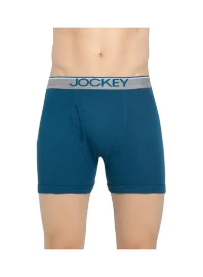JOCKEY Jockey 8009 Men Super Combed Cotton Rib Solid Boxer Brief with Ultra soft Waistband Pack of 2