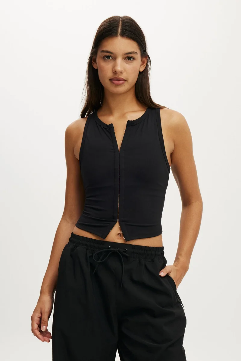 Cotton On  ULTRA SOFT CORSET TANK for Women | Best Price UAE