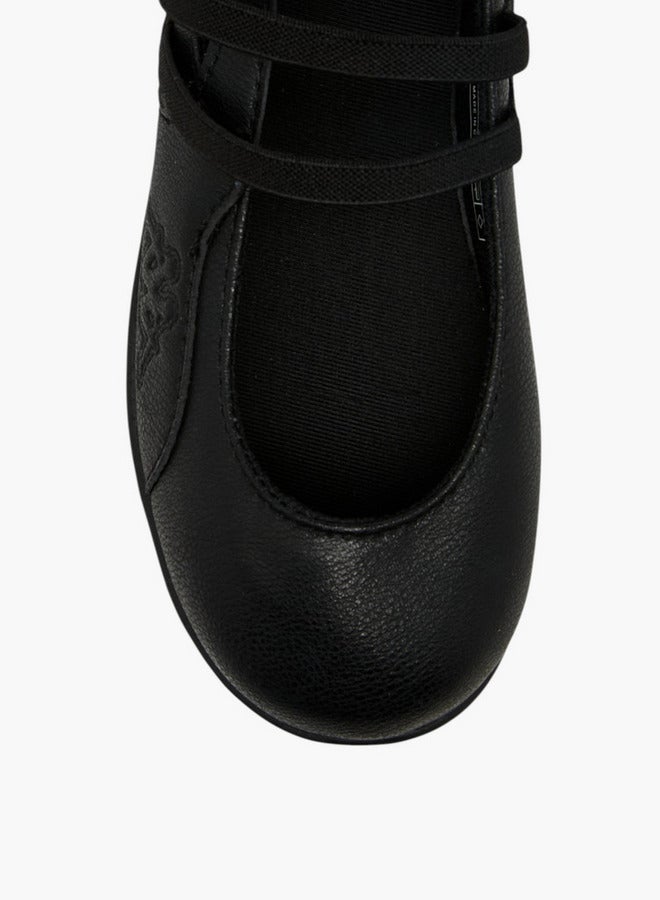 كابا أحذية مدرسية بناتي سادة بحزام مطاطي - Image 4