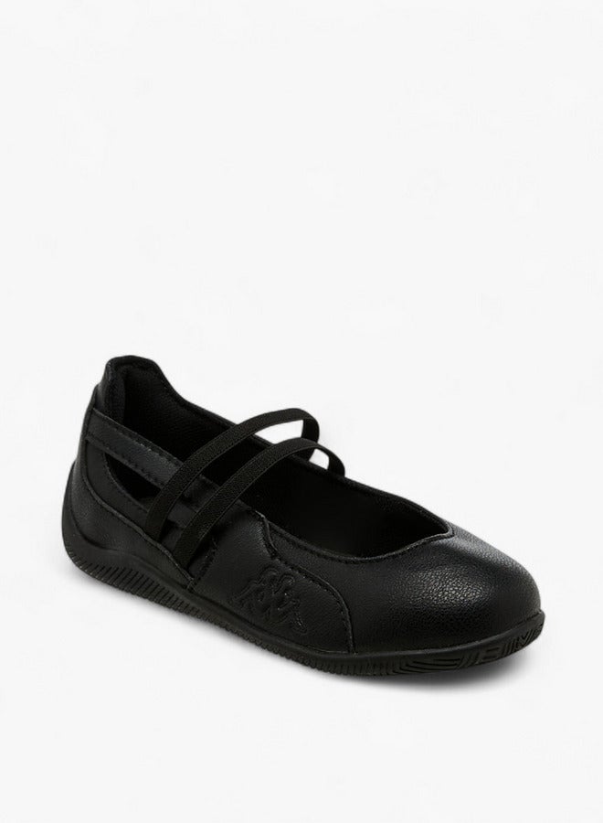 كابا أحذية مدرسية بناتي سادة بحزام مطاطي - Image 2