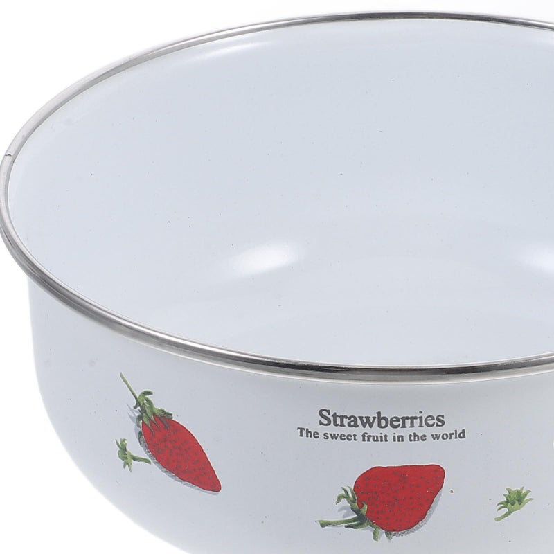 5Pcs Enamel Food Storage Bowls Set With Lids 10 12 14 16 18cm - Image 4
