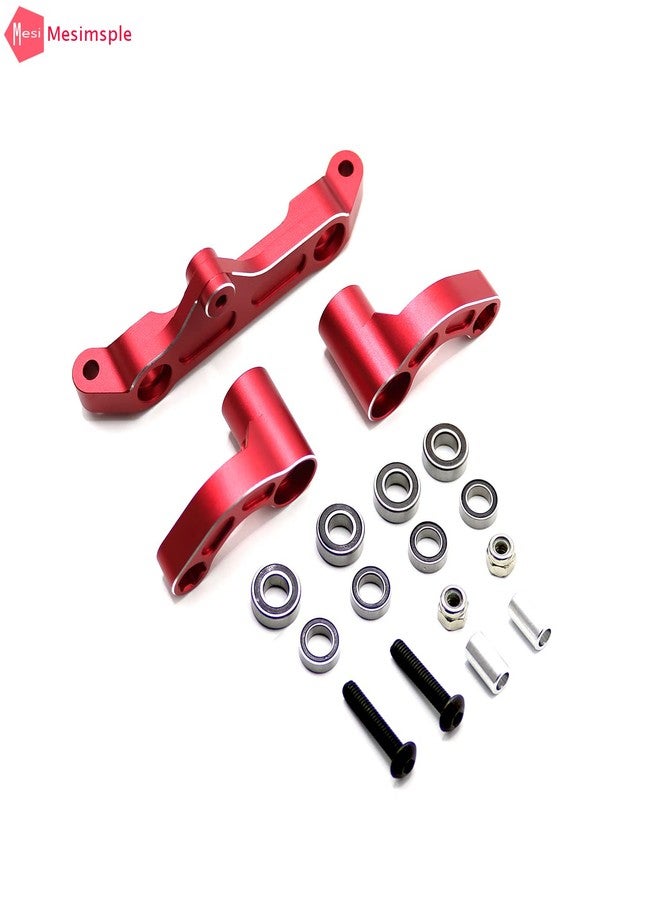 Mesimsple Alloy Steering Bellcrank Set ARA340153 for Arrma 1/5 Kraton 8S BLX Steering Saver & Outcast EXB Servo Saver Upgrade Parts Red - Image 3