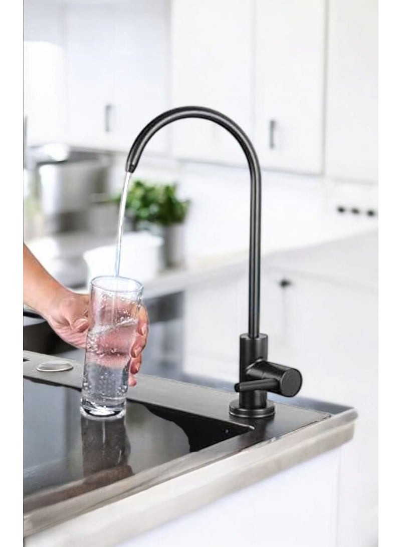 حنفية فلتر هاند ميكسر قلب نحاس بالشكل الاسود الجذاب