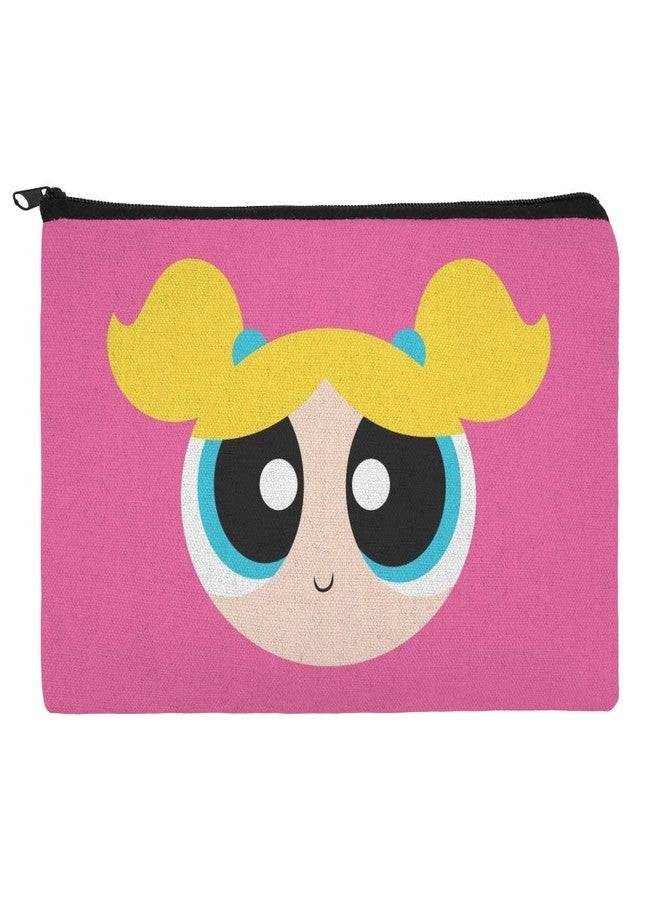 GRAPHICS & MORE Powerpuff Girls Bubbles Head Makeup Cosmetic Bag Organizer Pouch - Image 1