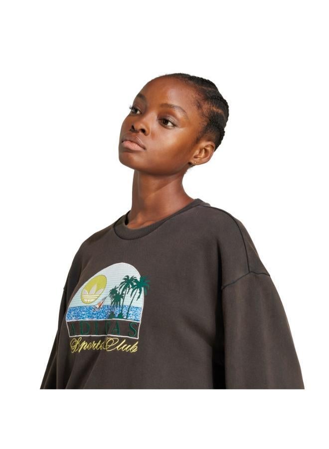 adidas Originals Trefoil Series Island Club Sweatshirt - Image 3