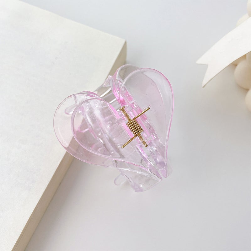 6pcs Back Hair Clips Heart Hair Jaw Clips Hair Catch Barrettes for Women - Image 3