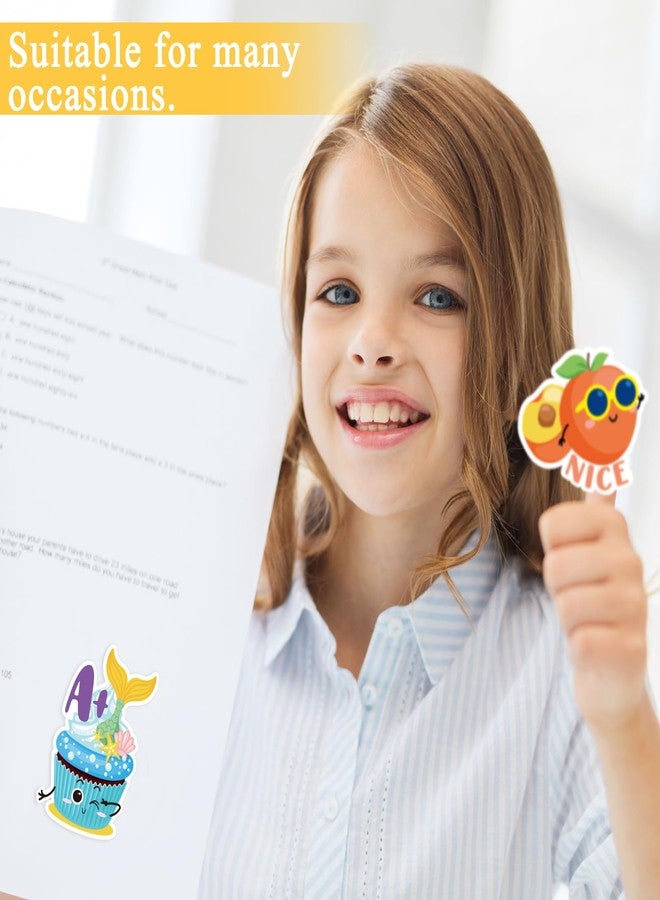 Jetec 300 Pcs Large Scratch and Sniff Stickers for Kids Smelly Scented Stickers Teacher Reward Student Incentive Motivational Classroom Chart First Day Back to School Gift(Animal)(Fruit, Cupcake) - Image 5
