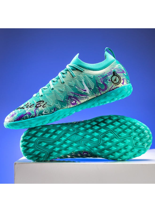 Football Shoes for Men and Women Low Top Student TF Artificial Turf Long Studs Competition Soccer Shoes