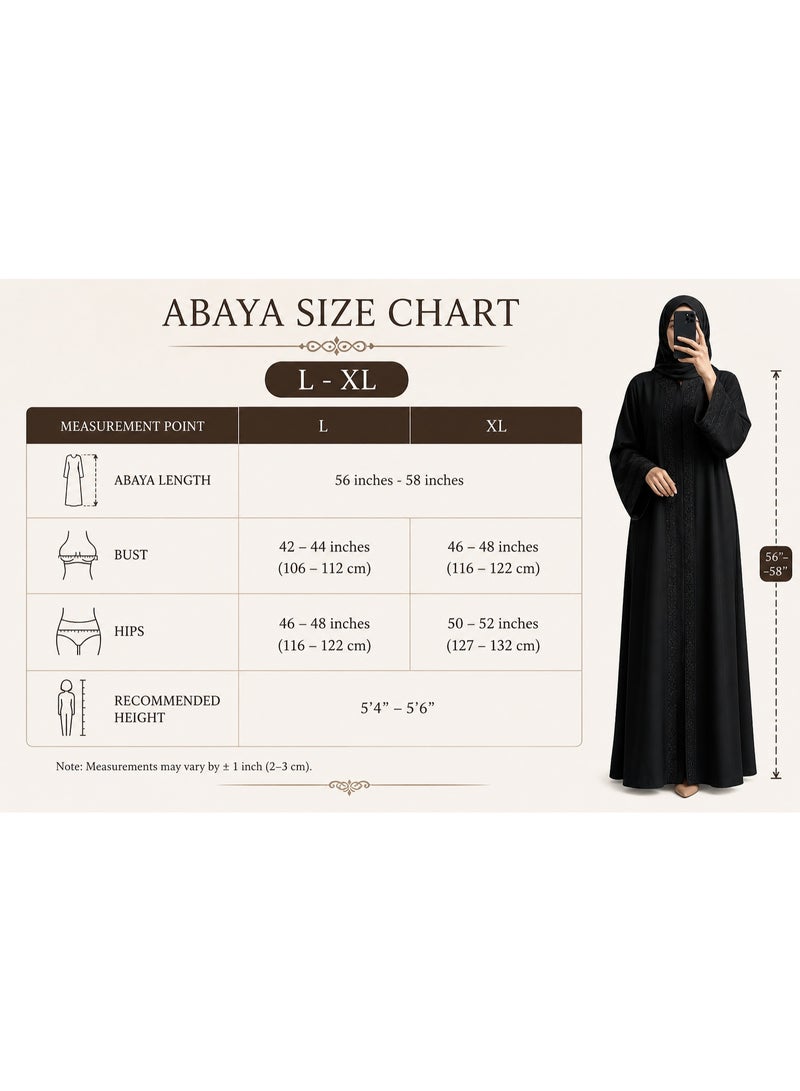 طقم عباية نسائية بطبعة معدنية وأكمام طويلة مع شيلة مطابقة - أزرق فاتح - Image 4