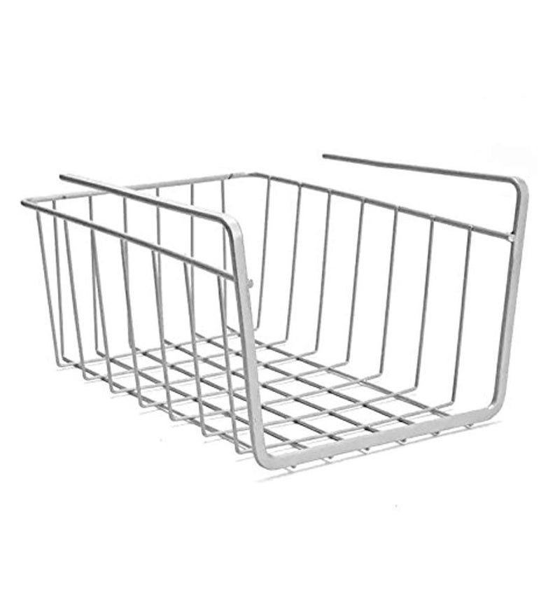 Go Hooked Undershelf Basket Large 8 Inch Space Saving Durable Versatile Heavy Duty Sleek and Sturdy Efficient Compact and Durable Modern Robust Elegant Set of 2 - Image 2