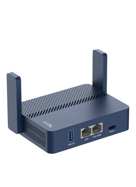 راوتر سفر AX3000 بحجم الجيب بواي فاي 6 ومنفذ جيجابت ايثرنت بسرعة 2.5 في الثانية RJ45 يعمل كموسع أو مكرر للفنادق والشبكات العامة ويدعم WISP وعميل وخادم VPN بمنفذ USB 3.0 من كودي موديل TR3000