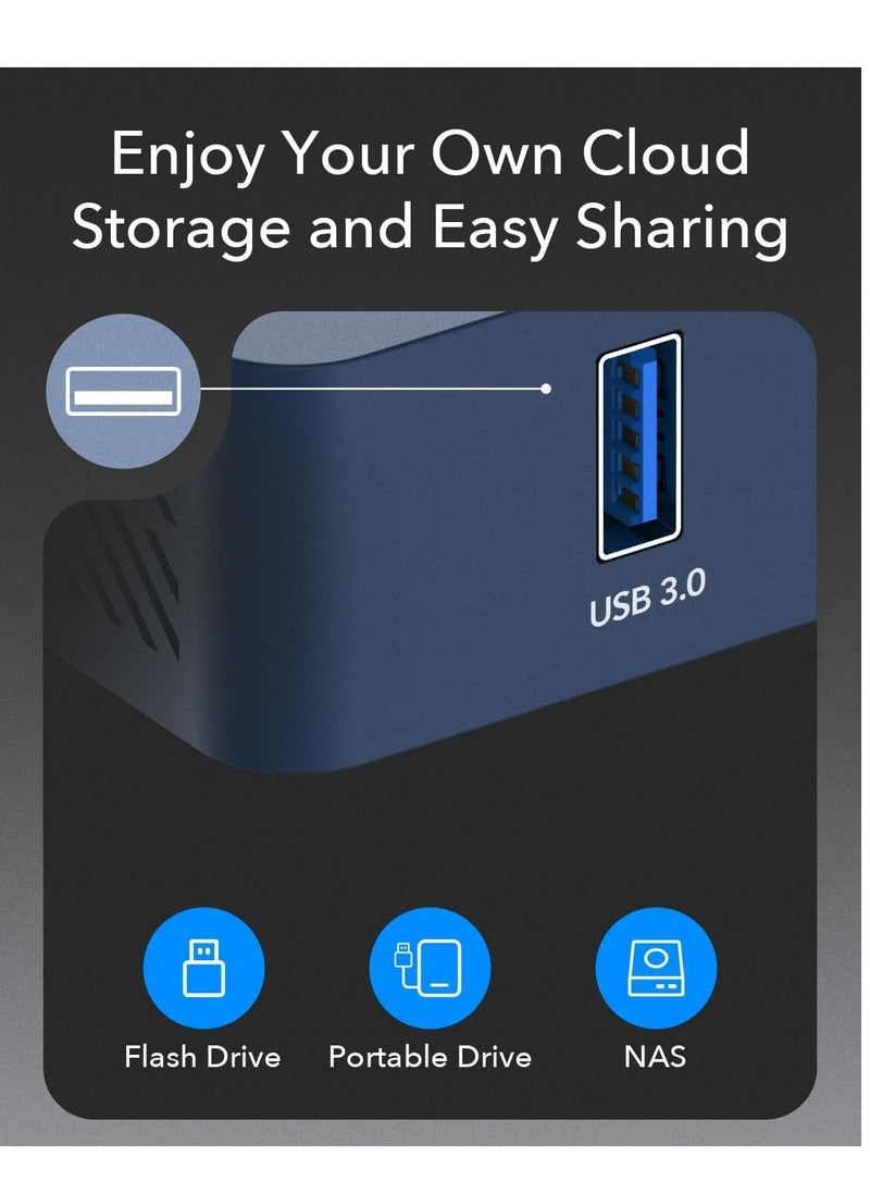 cudy - Cudy AX3000 Pocket-Sized Wi-Fi 6 Gigabit Travel Router,2.5Gbps RJ45 Ethernet Port, Extender/Repeater for Hotel&Public Network, WISP, VPN Client and Server, USB 3.0,TR3000 - Image 1