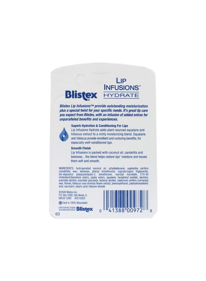 Blistex Lip Infusions Hydrate Lip Moisturizer 0.13 Ounce (6 Pack) - Image 3