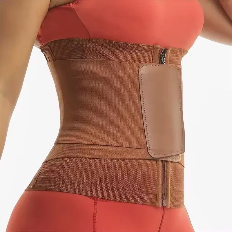 Y&D Waist Trimmers for Women - Waistband Stomach Belt Postpartum Abdomen Corset Weight Loss Tummy Wrap Waist Trainer - Image 2