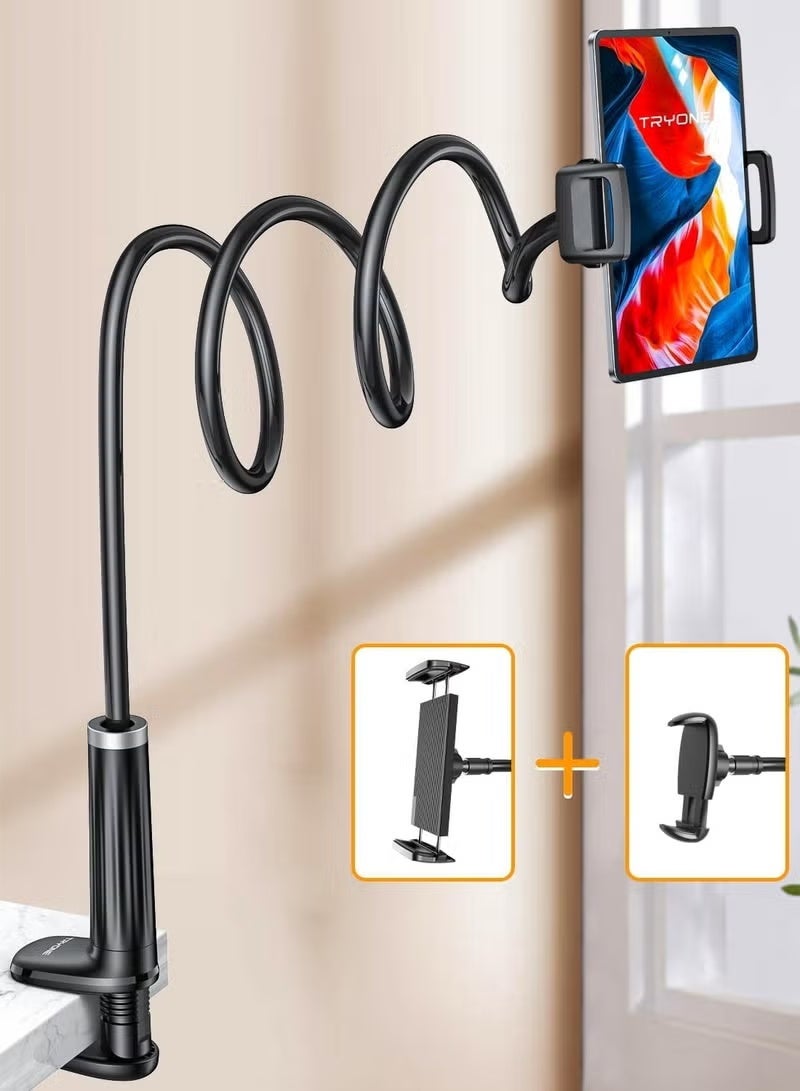 MIGA 360° Rotating Tablet Phone Holder Spiral Base Lazy Stand Mobile Phone Tablet Bedside Stand Bed Lazy Stand - Image 3